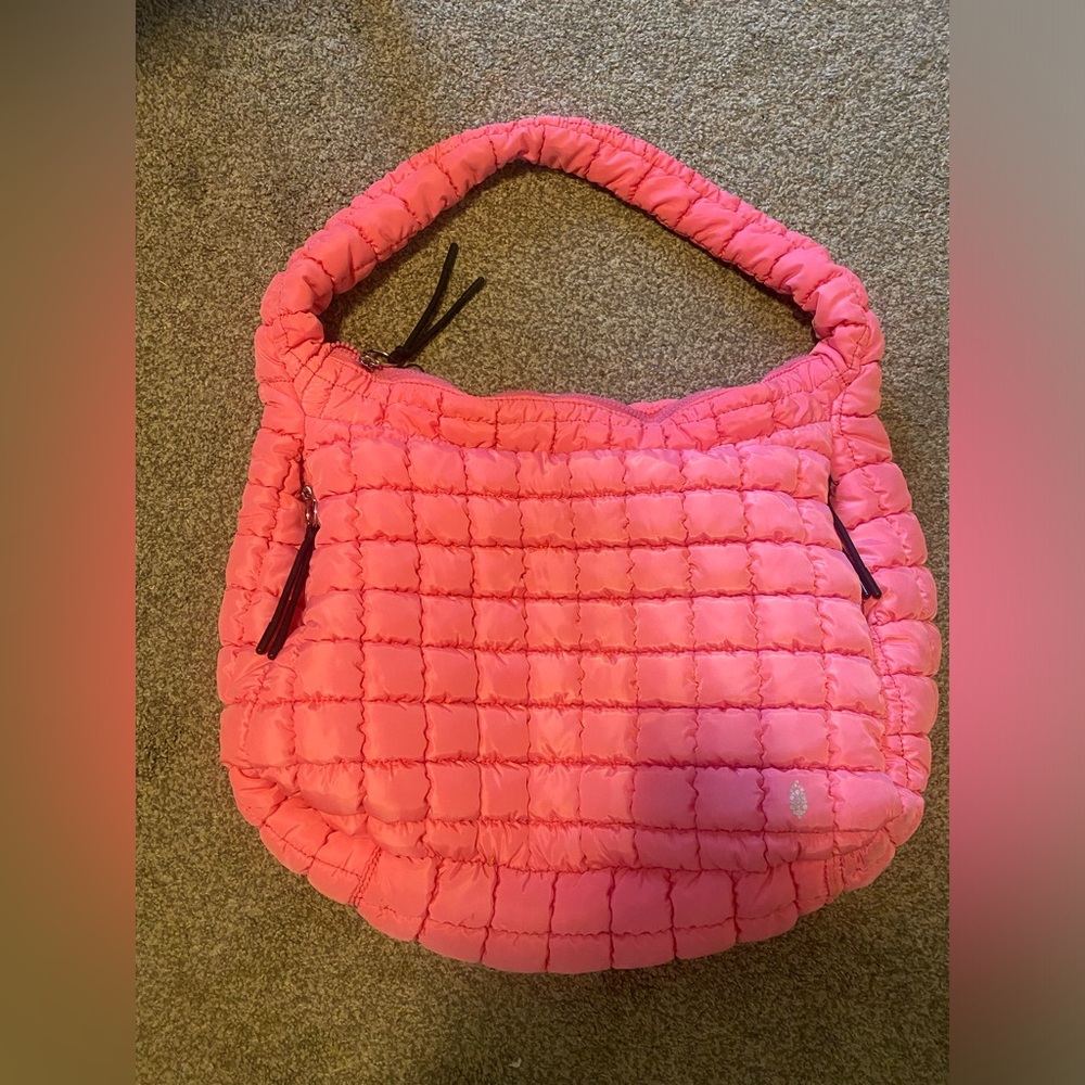Bubblegum Free People Quilted Carryall